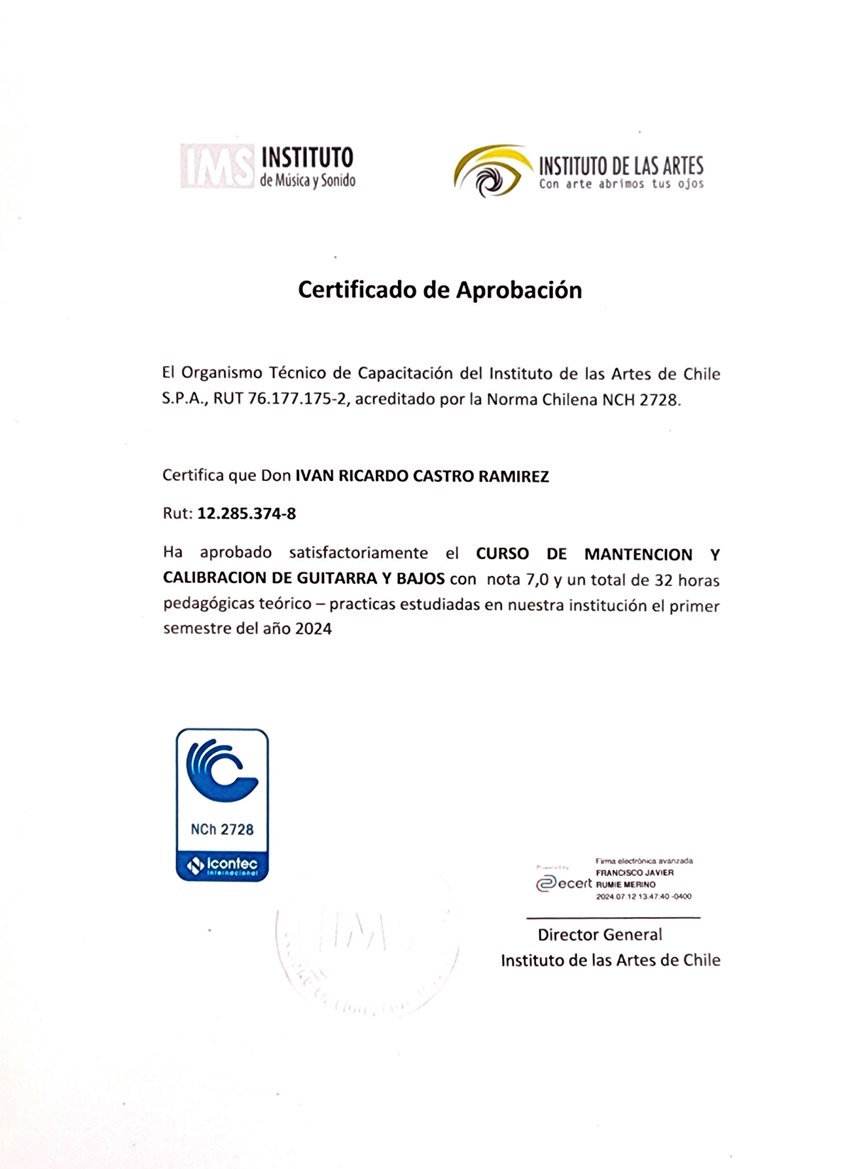 diploma curso calibracion